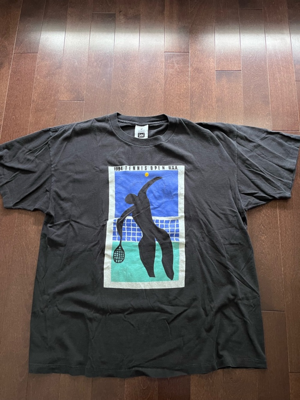 Vintage Matisse Art Style 1994 Tennis Open USA Lee 90’s RARE Graphic Tee Size XL